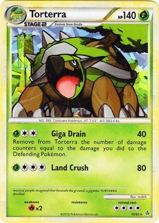 Torterra (10/95) (Cracked Ice Holo) [HeartGold & SoulSilver: Unleashed] | Total Play