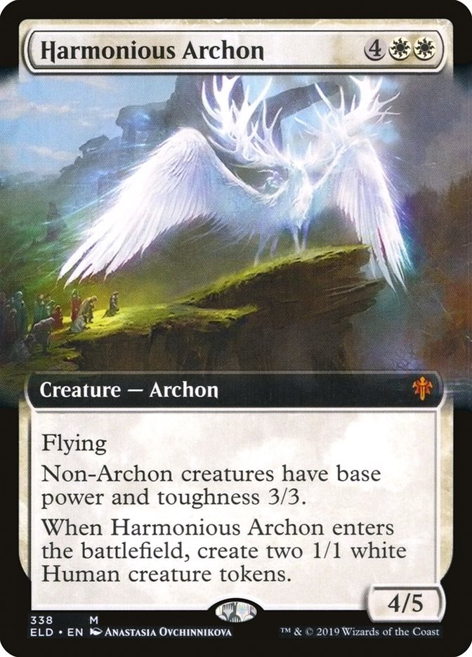 Harmonious Archon (Extended Art) [Throne of Eldraine] | Total Play