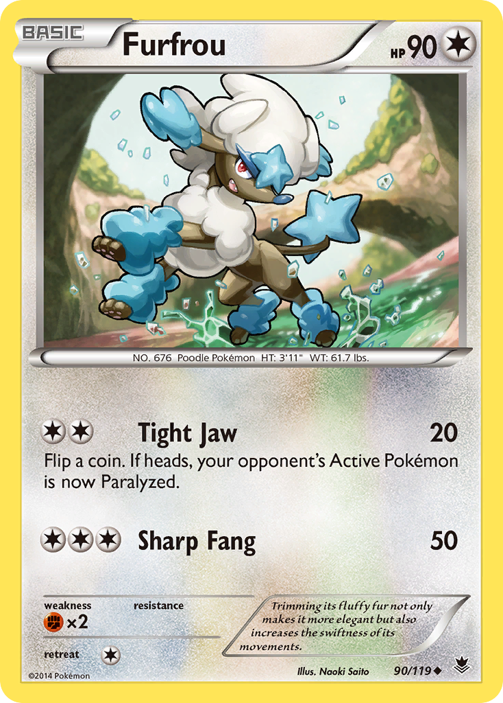 Furfrou (90/119) [XY: Phantom Forces] | Total Play