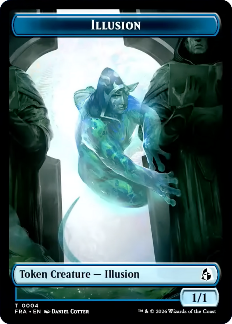 Illusion // Jace Double-Sided Token [Reality Fracture Tokens] | Total Play