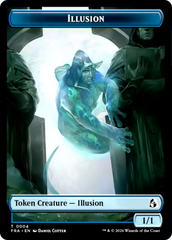 Illusion // Jace Double-Sided Token [Reality Fracture Tokens] | Total Play