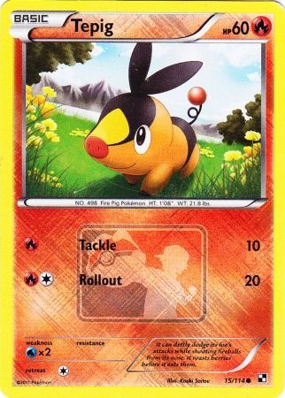 Tepig (15/114) (League Promo) [Black & White: Base Set] | Total Play