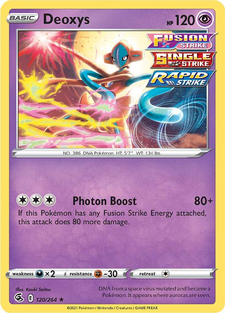 Deoxys (120/264) [Sword & Shield: Fusion Strike] | Total Play