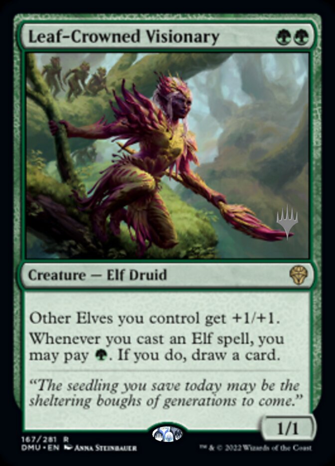 Leaf-Crowned Visionary (Promo Pack) [Dominaria United Promos] | Total Play