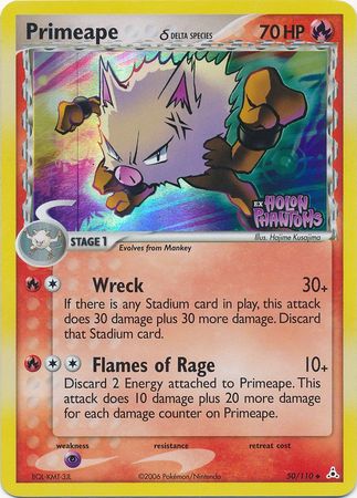 Primeape (50/110) (Delta Species) (Stamped) [EX: Holon Phantoms] | Total Play