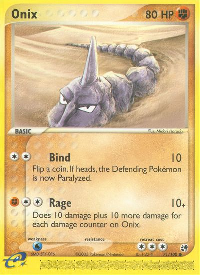 Onix (71/100) [EX: Sandstorm] | Total Play
