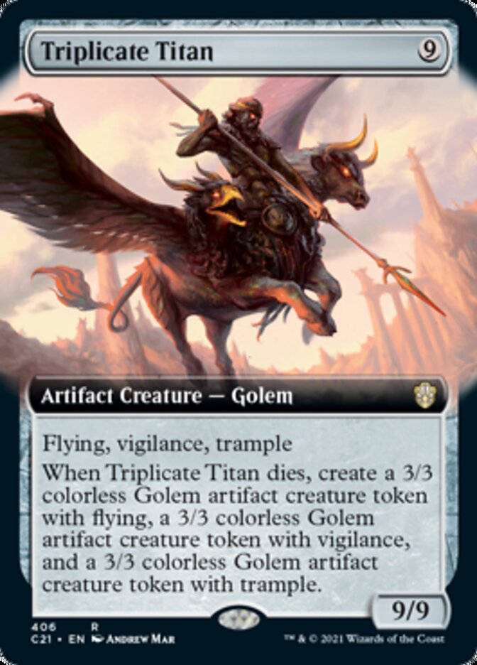 Triplicate Titan (Extended Art) [Commander 2021] | Total Play