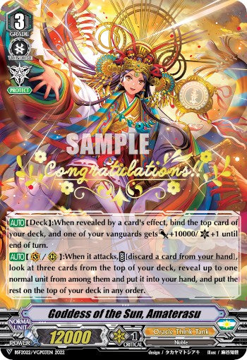 Goddess of the Sun, Amaterasu (Hot Stamped) (BSF2022/VGP03EN 2022) [Bushiroad Event Cards] | Total Play