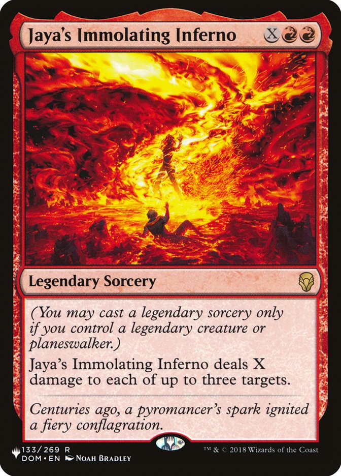 Jaya's Immolating Inferno [The List] | Total Play