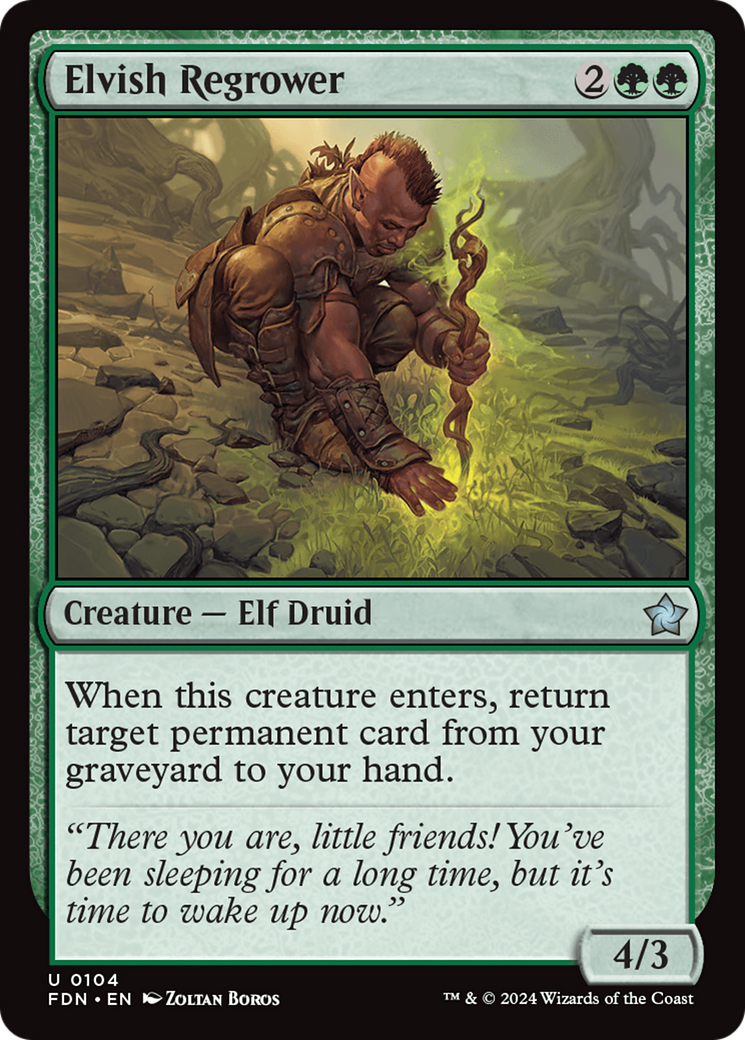 Elvish Regrower [Foundations] | Total Play