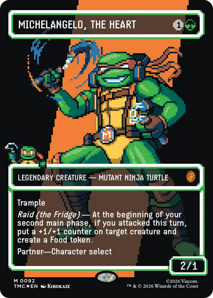 Michelangelo, the Heart (0093) (Borderless) [Teenage Mutant Ninja Turtles Commander] | Total Play
