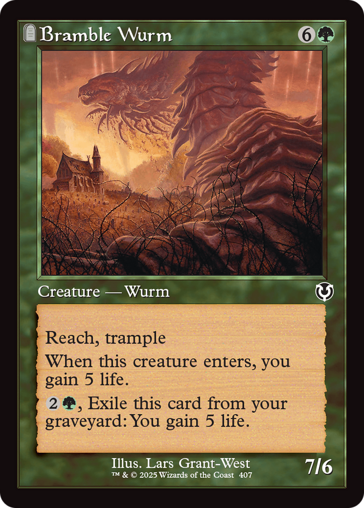 Bramble Wurm (Retro Frame) [Innistrad Remastered] | Total Play