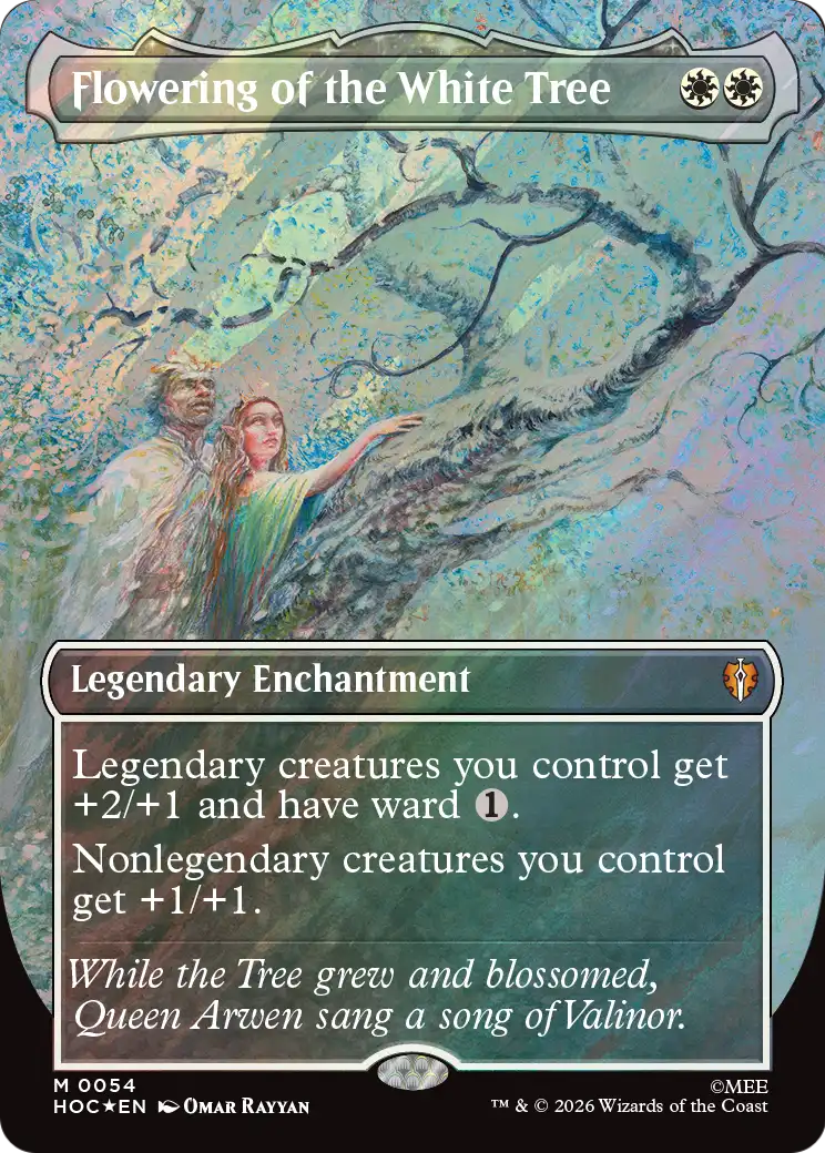 Flowering of the White Tree (Borderless) (Surge Foil) [The Hobbit: Eternal-Legal] | Total Play