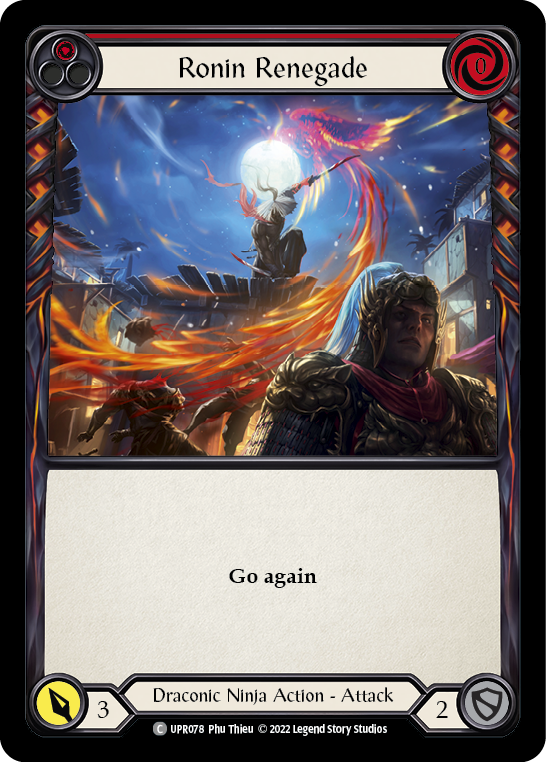 Ronin Renegade (Red) [UPR078] (Uprising)  Rainbow Foil | Total Play
