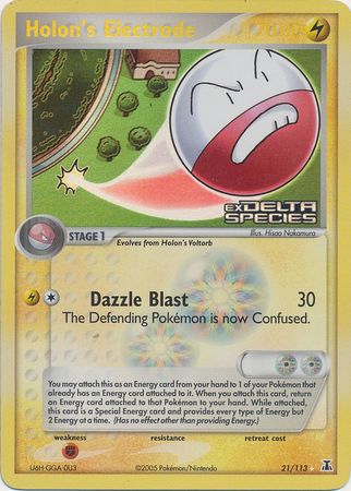 Holon's Electrode (21/113) (Stamped) [EX: Delta Species] | Total Play