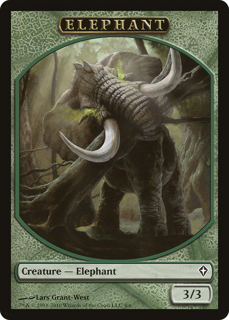 Angel // Elephant Double-Sided Token [Marvel Super Heroes Commander Tokens] | Total Play