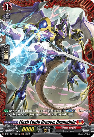 Flash Equip Dragon, Bramahda (D-BT06/FR23EN) [Blazing Dragon Reborn] | Total Play