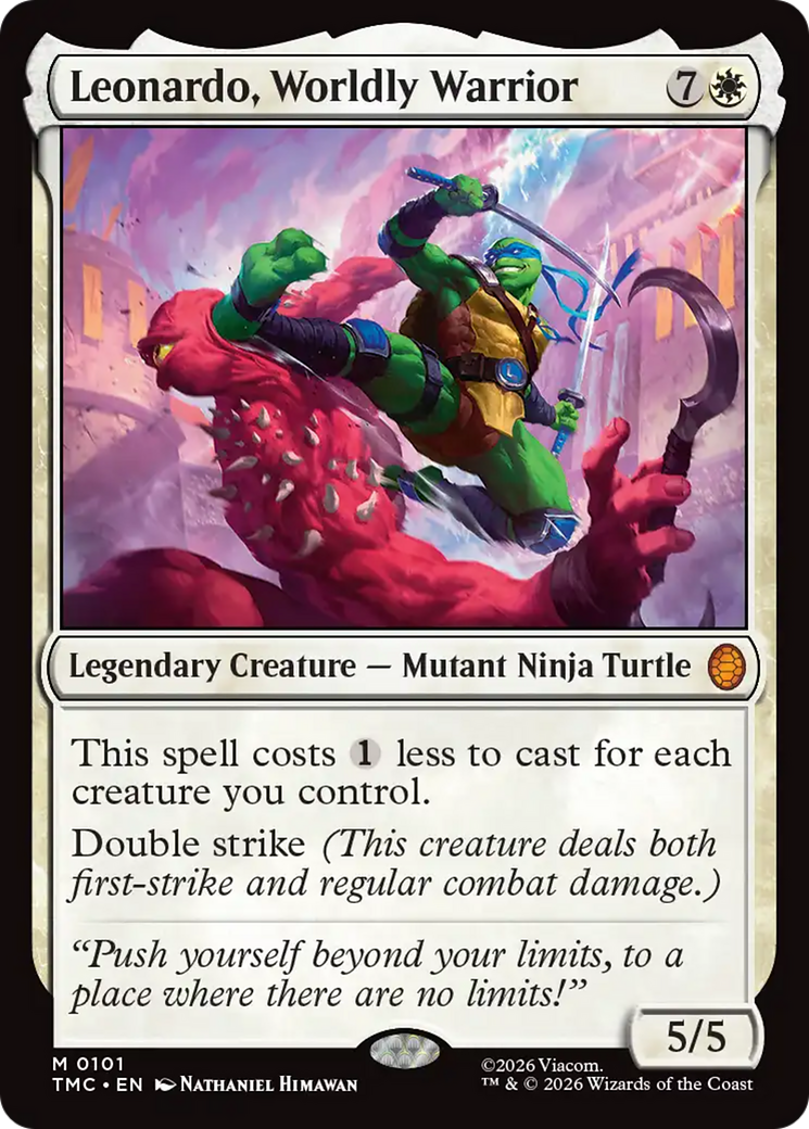 Leonardo, Worldly Warrior [Teenage Mutant Ninja Turtles Commander] | Total Play