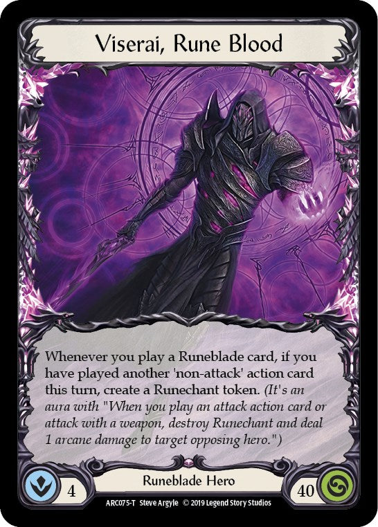 Nebula Blade // Viserai, Rune Blood [ARC077 // ARC075] (Arcane Rising) | Total Play