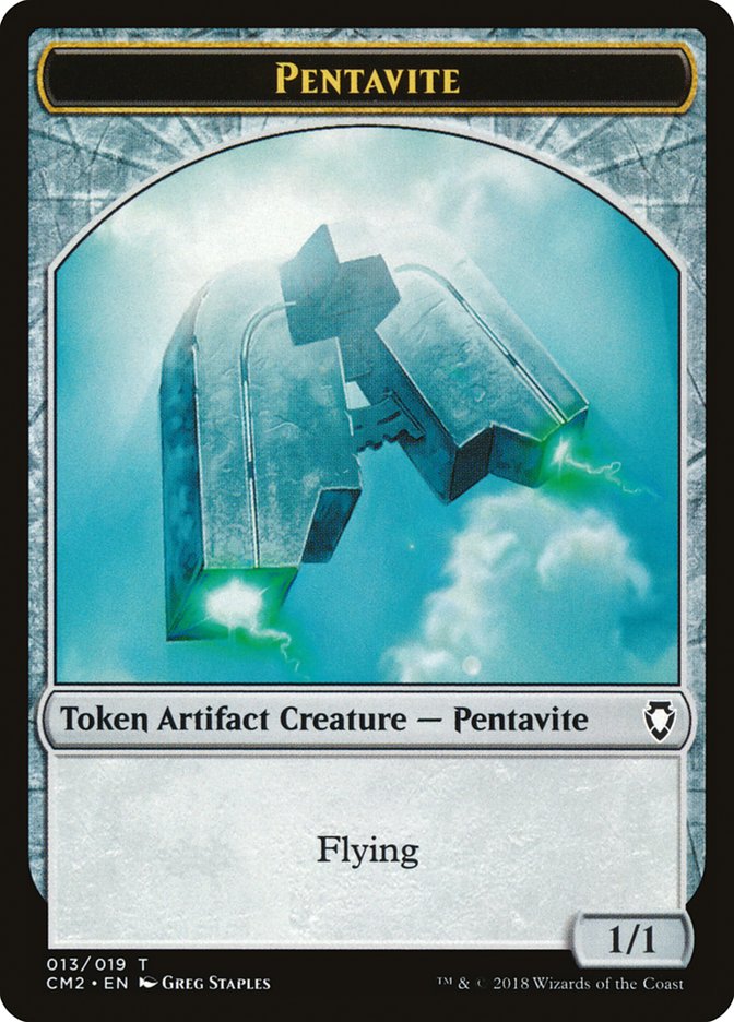 Pentavite Token [Commander Anthology Volume II Tokens] | Total Play