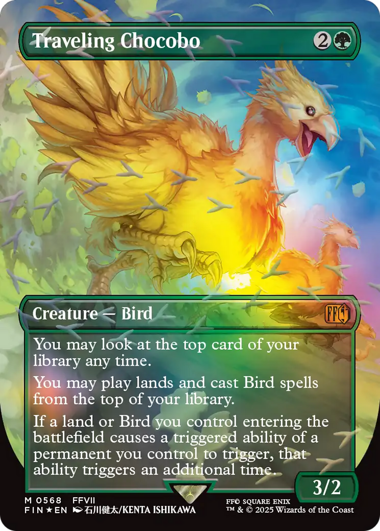Traveling Chocobo (Borderless) (Chocobo Track Foil) [FINAL FANTASY] | Total Play