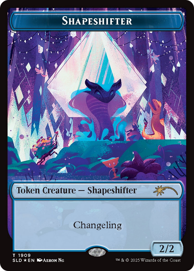 Shapeshifter Token (1909) (Double Rainbow Foil) [Secret Lair Drop Series] | Total Play