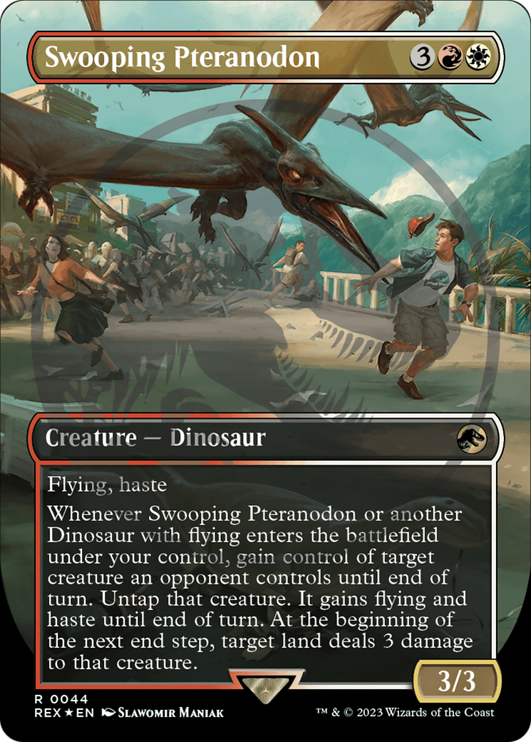 Swooping Pteranodon (Emblem) (Borderless) [Jurassic World Collection Tokens] | Total Play