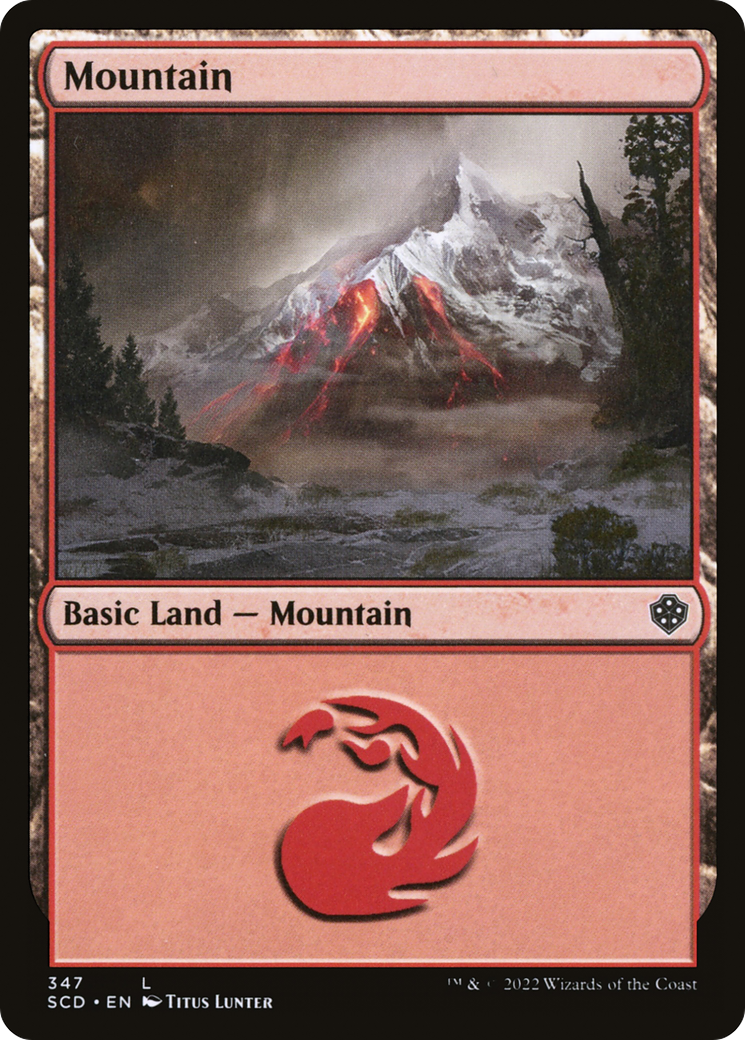 Mountain (347) [Starter Commander Decks] | Total Play