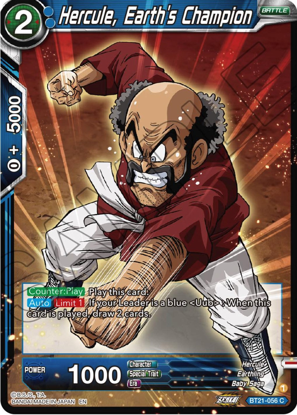 Hercule, Earth's Champion (BT21-056) [Wild Resurgence] | Total Play