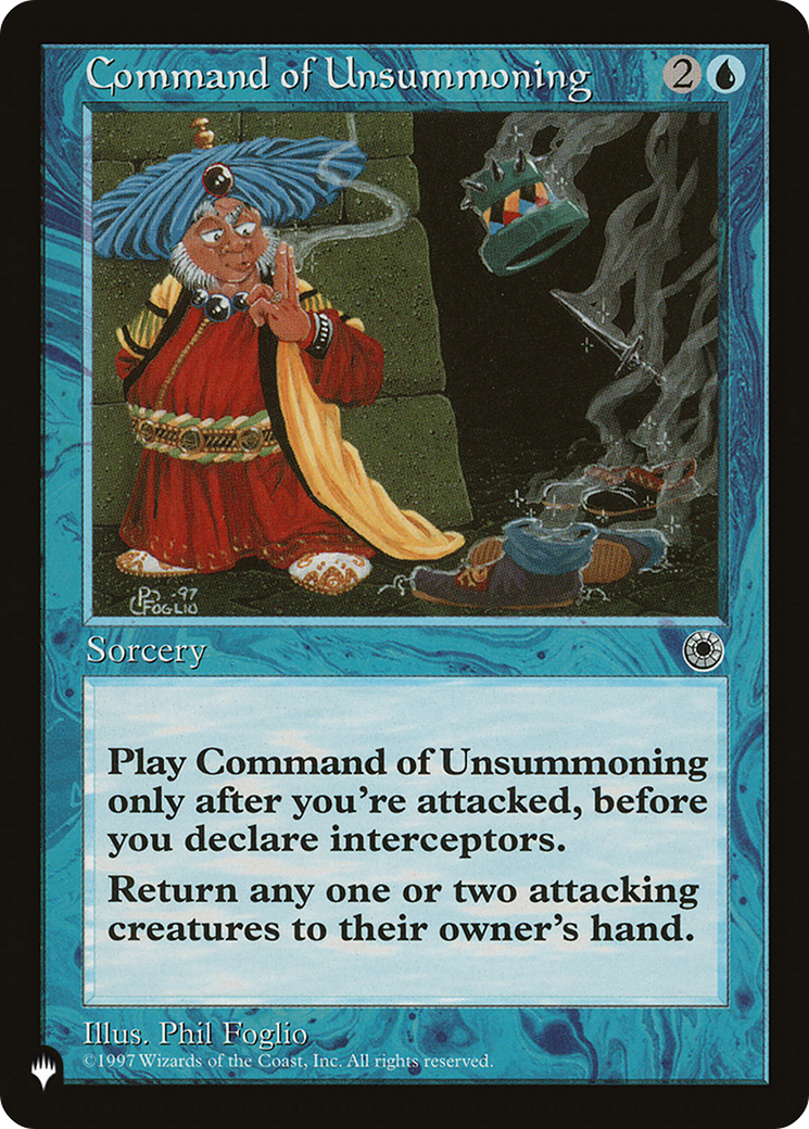 Command of Unsummoning [The List] | Total Play