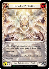 Herald of Protection (Yellow Extended Art) [FAB030] (Promo)  Rainbow Foil | Total Play