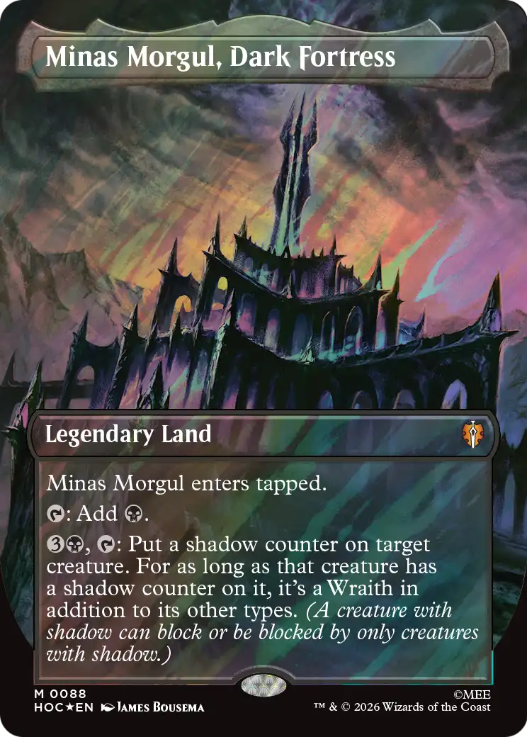 Minas Morgul, Dark Fortress (Borderless) (Surge Foil) [The Hobbit: Eternal-Legal] | Total Play