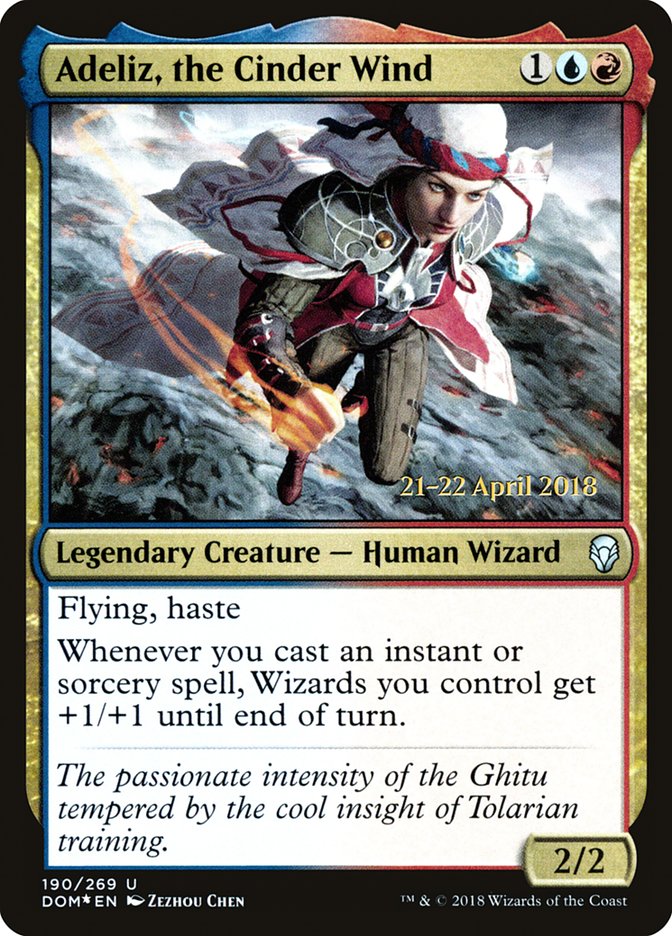 Adeliz, the Cinder Wind [Dominaria Prerelease Promos] | Total Play