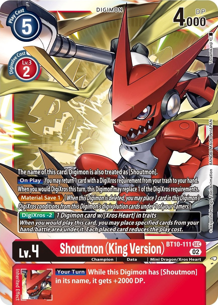 Shoutmon (King Version) [BT10-111] [Xros Encounter] | Total Play