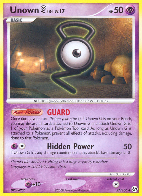 Unown G (57/106) [Diamond & Pearl: Great Encounters] | Total Play