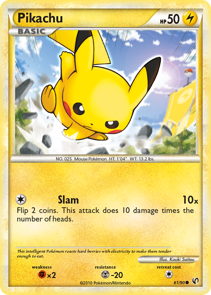 Pikachu (61/90) [HeartGold & SoulSilver: Undaunted] | Total Play