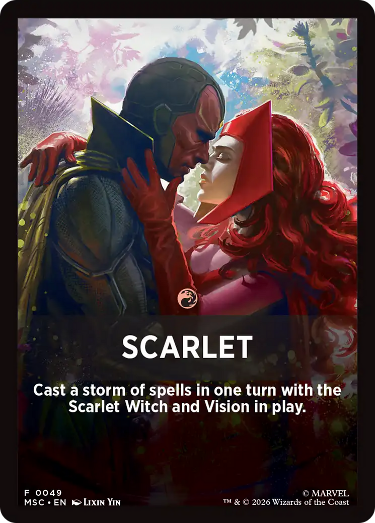 Scarlet Theme Card [Marvel Super Heroes Commander] | Total Play