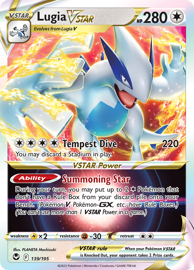 Lugia VSTAR (139/195) (Jumbo Card) [Sword & Shield: Silver Tempest] | Total Play