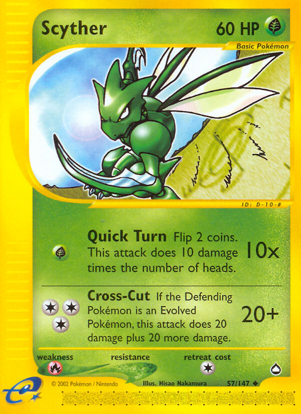 Scyther (57/147) [Aquapolis] | Total Play