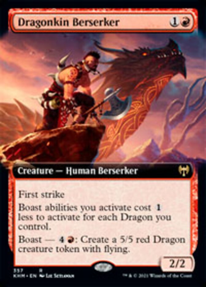 Dragonkin Berserker (Extended Art) [Kaldheim] | Total Play