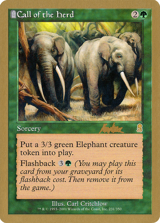 Call of the Herd (Brian Kibler) [World Championship Decks 2002] | Total Play