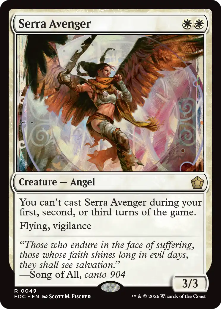 Serra Avenger [Foundations Commander] | Total Play