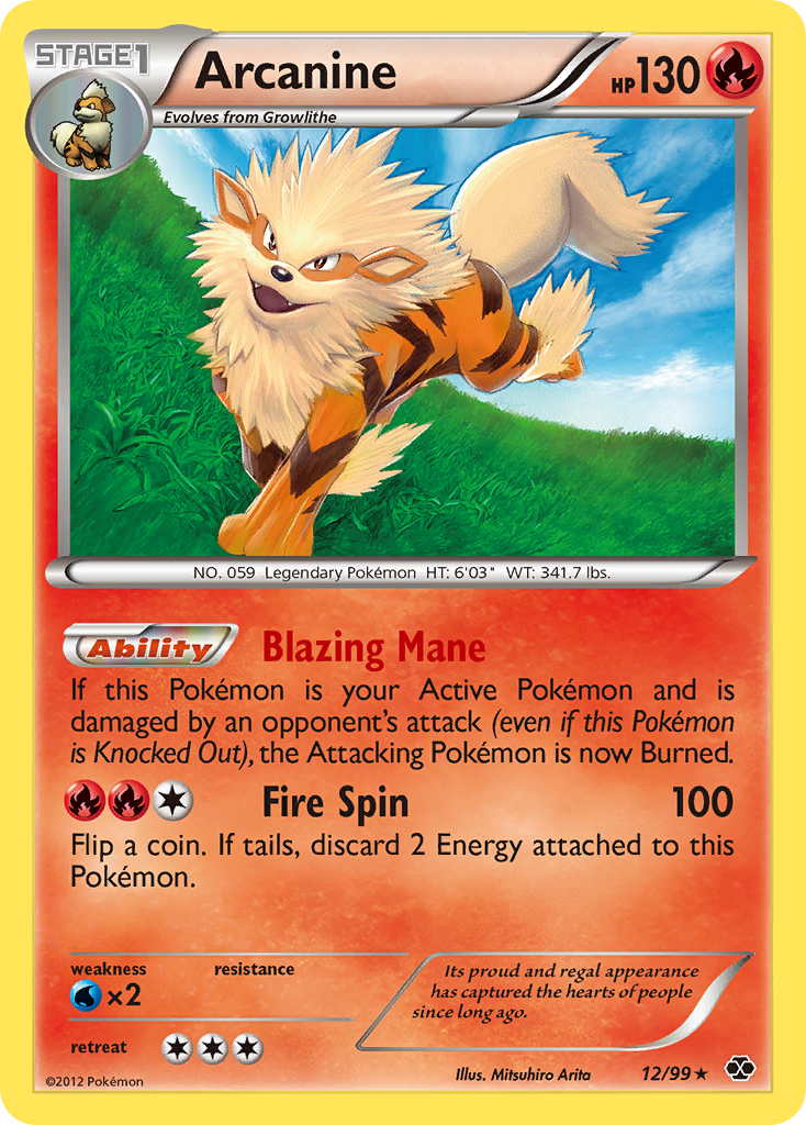 Arcanine (12/99) [Black & White: Next Destinies] | Total Play