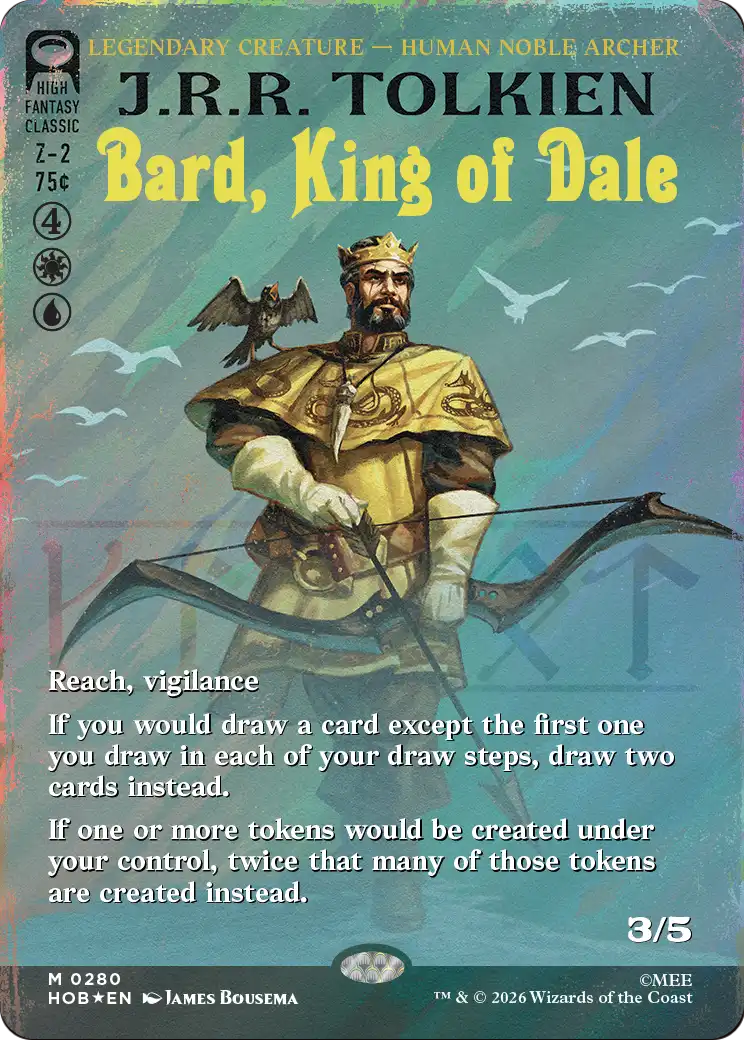 Bard, King of Dale (Borderless) (Surge Foil) [The Hobbit] | Total Play