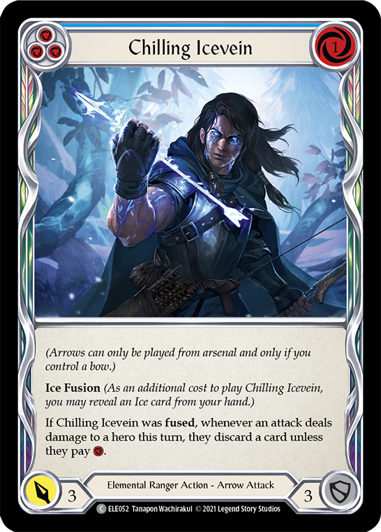 Chilling Icevein (Blue) [ELE052] (Tales of Aria)  1st Edition Normal | Total Play