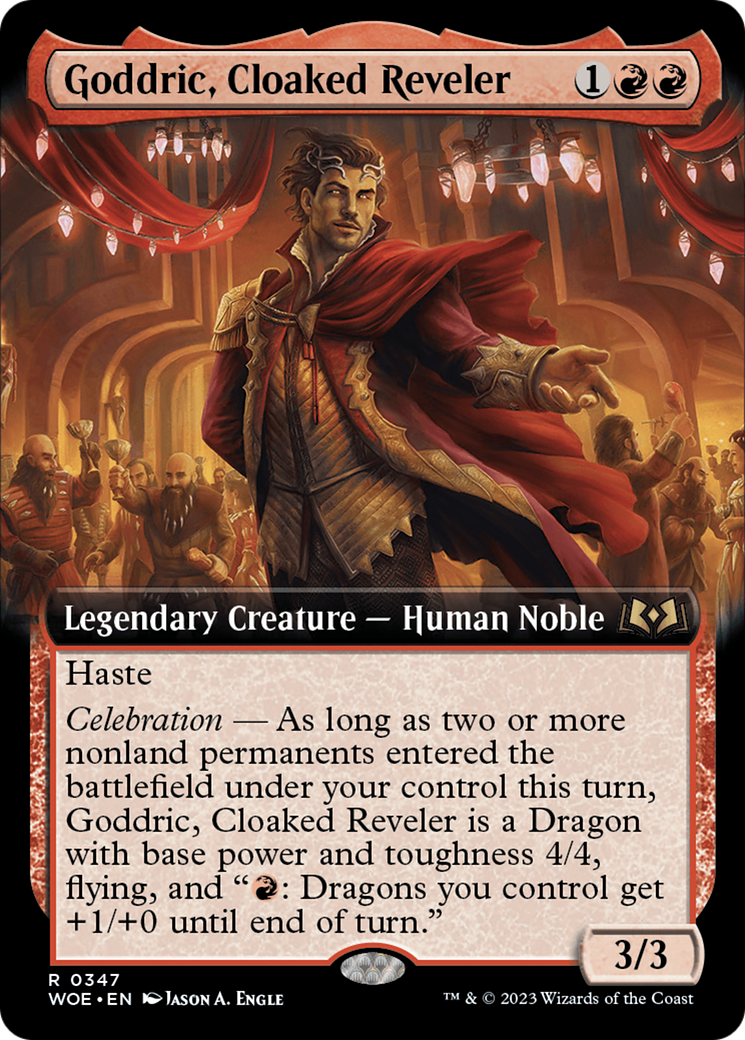 Goddric, Cloaked Reveler (Extended Art) [Wilds of Eldraine] | Total Play