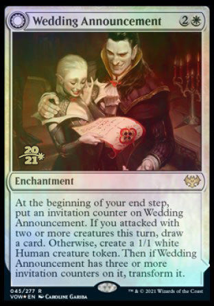 Wedding Announcement // Wedding Festivity [Innistrad: Crimson Vow Prerelease Promos] | Total Play