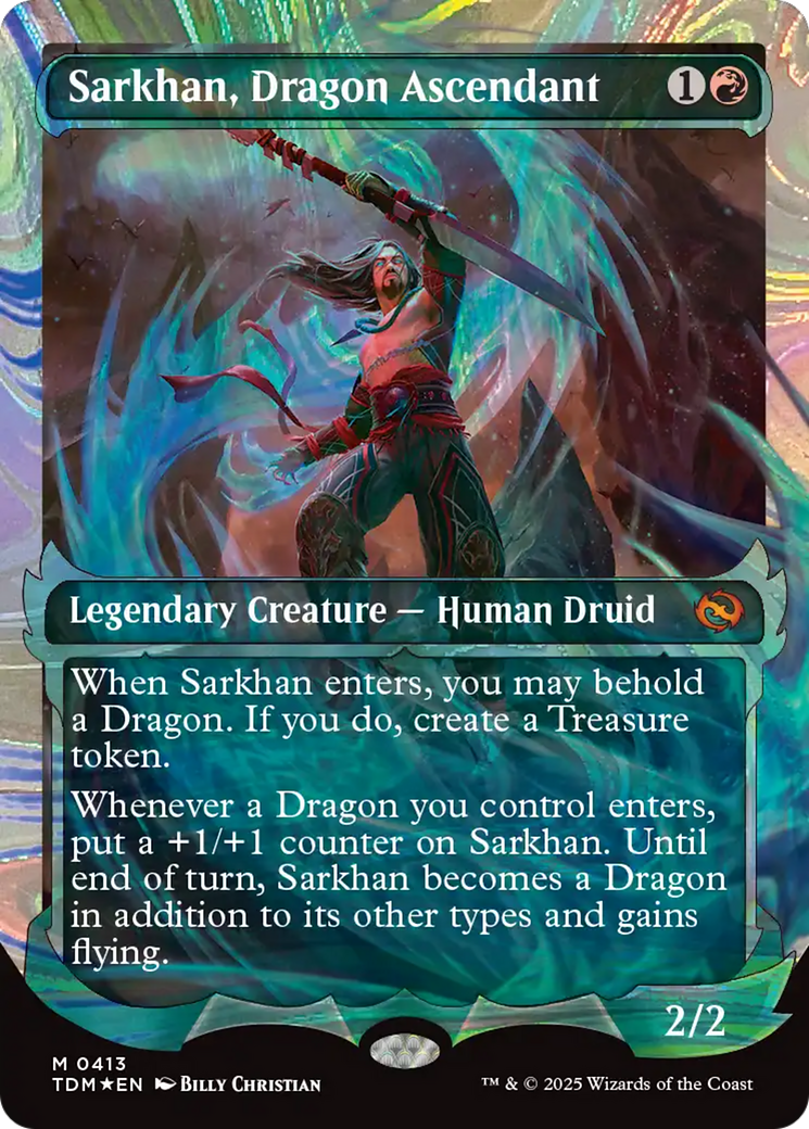 Sarkhan, Dragon Ascendant (0413) (Showcase) (Halo Foil) [Tarkir: Dragonstorm] | Total Play