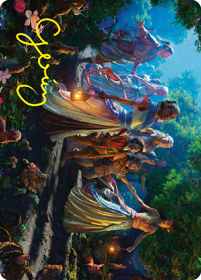 Realm Seekers Art Card (Gold-Stamped Signature) [The Lord of the Rings: Tales of Middle-earth Art Series] | Total Play
