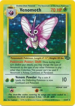 Venomoth (13/64) [Jungle Unlimited] | Total Play
